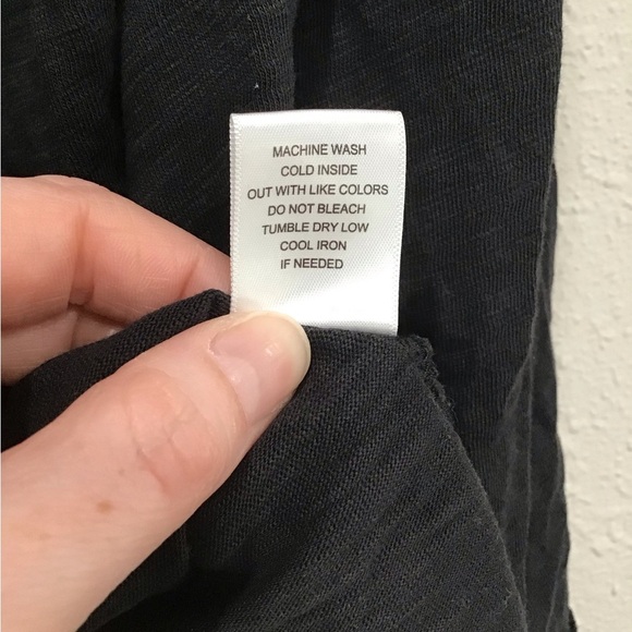 Habitat Beach Front Cardigan Women’s M Black 3/4 Sleeve Button Front Relaxed Fit - Picture 4 of 6